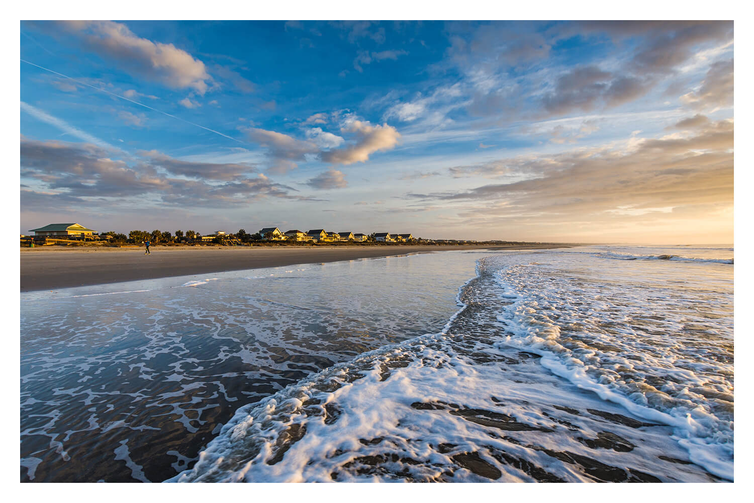 Skyline of beach homes at Isle of Palms, in Charleston South Car